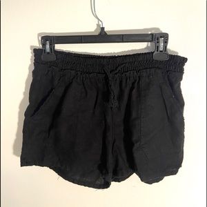 Black Drawstring Shorts